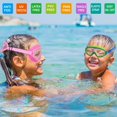thumbnail image 2 of Kids Swim Goggles Age 3-8,Child Goggles No Hair Pull,Wide Swimming Mask Boys/Girls, 2 of 5
