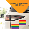 thumbnail image 3 of Magnet Me Up Gay Pride LGTBQ Rainbow Flag Vinyl Magnetic Decal, 4x6 Inches, 2 PK, 3 of 7