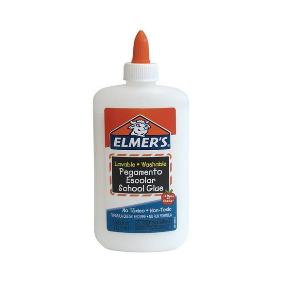 Pegamento Líquido Elmer's Escolar, Lavable, 225 ml 1 Pieza