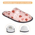 thumbnail image 3 of Balery Ladybug With Flower Pantuflas de Casa de Felpa Silenciosas con Diseño Estampado, Zapatillas Cómodas Antideslizantes de Algodón para Interior-Large, 3 of 8