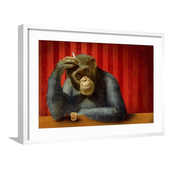 Art.com Monkey Bars II Giclee Print by Will Bullas, White Frame Wall Art, 29" x 21"