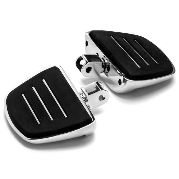 Krator Chrome Mini Board Floorboards Footpegs Compatible with Honda Shadow Sabre 1100 2000-2007 (Front and Rear)