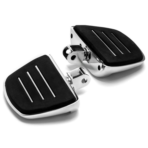 Krator Chrome Mini Board Floorboards Footpegs Compatible with Honda Shadow Aero 750 2000-2019 (Front Only)