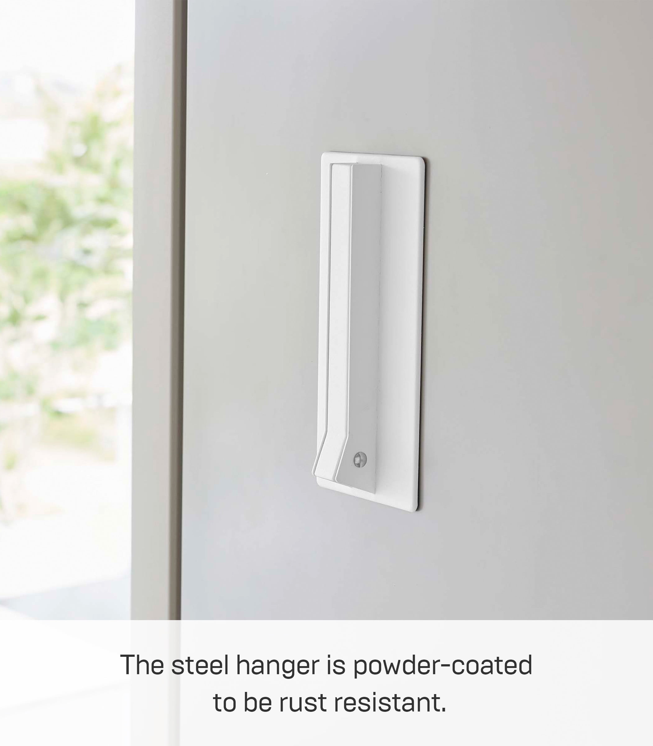 Yamazaki Home Magnetic Folding Hook, White, Steel, Supports 3.3 pounds, Magnetic, No Assembly