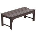 thumbnail image 1 of Ellendale Banc Adirondack Sans Dossier en Plastique Poly Brun Foncé, 1 of 6