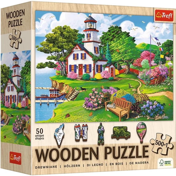 Trefl Wood Summer Haven 500  1 Wooden Puzzle