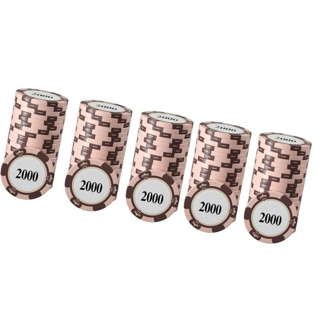 Ensemble de 20 Pcs de Jetons de Poker Portables avec Impression Transparente et Finition Arrondie pour Jeu de Table