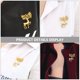 thumbnail image 3 of 6 piezas broches de navidad en forma de alce broches de moda retro ramilletes dorados, 3 of 3