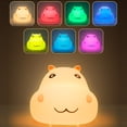 thumbnail image 4 of 8 LED Beads Pat Night Light, Patting Night Light USB Interface Hippo Shaped ABS  For Home, 4 of 8