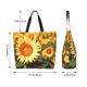 thumbnail image 5 of Balery Golden Sunflower In Field Bolsa Tote Estilo Estético con Cremalleras, Bolsa de Hombro, Bolsa de Compras Grande y Plegable, 5 of 8