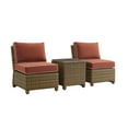 thumbnail image 4 of Bradenton 3Pc Outdoor Wicker Chair Set Sangria /Weathered Brown - Side Table & 2 Armless Chairs, 4 of 12