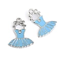 thumbnail image 3 of 10 abalorios de esmalte azul con colgante de cristal para pulseras y accesorios de joyería, 3 of 6