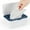 White Blue, variant on Baby Wipes Dispenser, Wipes Case Baby Wipe Holder Keeps Wipes Fresh, Non-Slip, Easy Open & Close