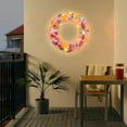 thumbnail image 7 of Spring Wreaths for Front Door Clearance, Greenery Summer Wreath, Easter Front Door Wreath Easter Feather Wreath Illuminated Garland With String Lights Spring Easter Decorations for Door Walls Home, 7 of 7