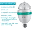 thumbnail image 3 of LED Full Color Rotation Disco Lampe Automatique Multi Changeant de Couleur 3 Watts Partie Ampoule E27 Base pour les Fêtes à Domicile la Scène, 3 of 6