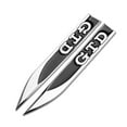 thumbnail image 1 of 2pcs Car Fender Side Blade Emblem Decorative Stickers Auto Refit Accessories For VW GTI R GTD Golf Polo Tiguan Jetta GTD-BK SL 2pcs, 1 of 6