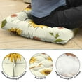 thumbnail image 5 of Boho Sunflower Aesthetic Pillow&nbsp;– 22x22 Inch Boho Cushion, Earthy Tones, Supportive for Back Pain Relief, 5 of 7