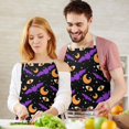 thumbnail image 3 of Halloween Bat Moon Eye Apron-Garden Aprons for Women with Pockets-Cotton Linen Waterproof Kitchen Cooking Gardening Aprons Adjustable for Kitchen,Cooking,BBQ and Salon 32"x27", 3 of 7