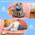 thumbnail image 4 of BSHAPPLUS Kids Tent Large Playhouse Indoor & Outdoor Kids Play Castle Tent with Mat,Star Light Washable Teepee Tent for Boys & Girls, Kids Play House for Toddler, 4 of 14
