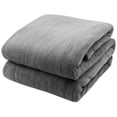 thumbnail image 4 of Pure Warmth Microplush Electric Heated Warming Throw Blanket Grey, 4 of 5