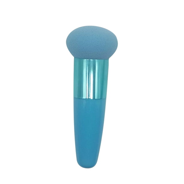 Juego de brochas para base de maquillaje, crema líquida y esponja.