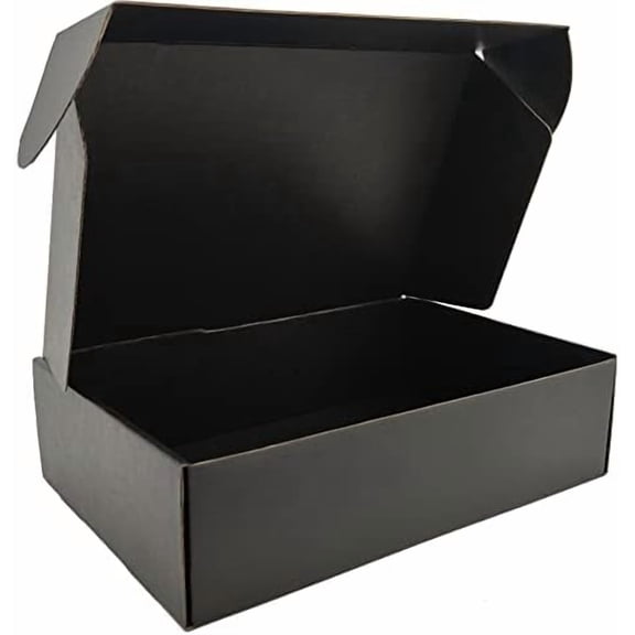 Black Shipping Boxes for Small Business Pack of 20-12x9x4 inches Cardboard Corrugated Mailer Boxes for Shipping Packaging Craft Gifts Giving Products