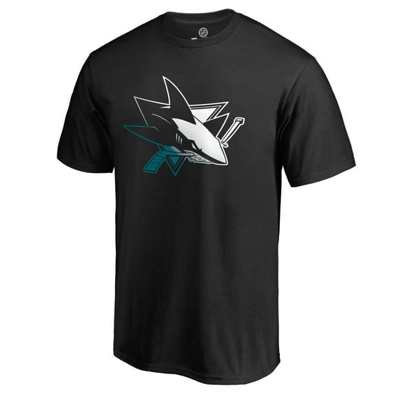 Men's Black San Jose Sharks Gradient Logo T-Shirt