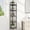 Classic Black, variant on 5 Tier Gold Corner Wall Shelf Stand, 66" Metal Corner Shelves Bookshelf Display Shelf for Living Room Decor, Tall Plant Stand Multi Unit Organizer, Standing Shelf for Bedroom,Bathroom,Small Space