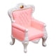 thumbnail image 1 of Modelo de sofá para casa de muñecas 1:6 con sillón, accesorios para casa de muñecas, muebles de sala de estar en miniatura para micropaisaje de jardín rosa, 1 of 8