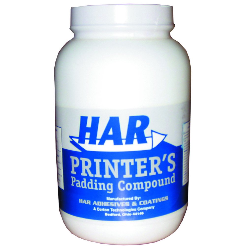HAR White Padding Compound Adhesive Glue For Making Note Pads 1 Quart