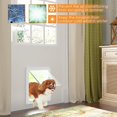 thumbnail image 5 of 2 puertas para perros y gatos medianos, gruesas mejoradas, para mascotas de hasta 44 libras, puerta para perros y gatos con cubierta de seguridad y solapa magnética para interior, 5 of 5