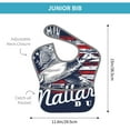 thumbnail image 4 of Easygdp Mallard Duck With American Flag Bibs For Babies, Baby Bibs for Eating, Toddler Bibs, Waterproof Bibs, Feeding Bibs, for Toddlers, Boys, Girls, 4 of 8