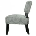 thumbnail image 3 of Cortesi Home Largo Damask Armless Accent Chair, 3 of 4
