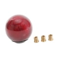 thumbnail image 3 of DYNWAVECA Auto Gear Shifter Knob Handle Round Ball Easy to Install Carbon Fiber with Screws Auto Modified for Vehicle Red, 3 of 10