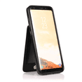 thumbnail image 2 of Asuwish Screen Protector Included PU Leather Soft Shell Wallet Cell Phone Case with Screen Protector for Samsung Galaxy S8, Black, 2 of 16