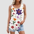 thumbnail image 2 of Cute Summer Tops For Women 2026 Off White Tank Tops For Women Dressy Boho Tunic Tops For Women Cotton T Shirts For Women Pack, 2 of 5