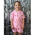 thumbnail image 4 of Arshiner Girls Pajamas Sets Short Sleeve Kids Pjs Button Down Sleepwear, 4 of 6