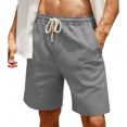thumbnail image 1 of Bermuda Short Casual Playa De Algodón Y Lino Para Hombre, 1 of 8