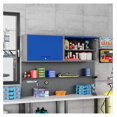 thumbnail image 2 of Metal Storage Cabinet Blue&Gray Wall Cabinets with Shelf and Locking Door - Wall Mounted Storage Cabinet for Garage Warehouse Home Office - Assembly Required, 2 of 8