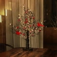 thumbnail image 5 of Vintage Glowing Tree with Cardinals(21 in), Ansurely Cardinal Tree, Led Vintage Glowing Tree, 2025 New Led Glowing Tree with Cardinals, Suitable for Christmas, Halloween Decorations (2), 5 of 9