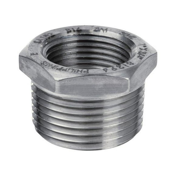 Smith Cooper 4868188 1.5 in. MPT x 1 in. Dia. FPT Stainless Steel Hex Bushing