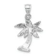 thumbnail image 3 of FB Jewels 14K White Gold White Palm Tree with Palms and High Polish Trunk Pendant, 3 of 4
