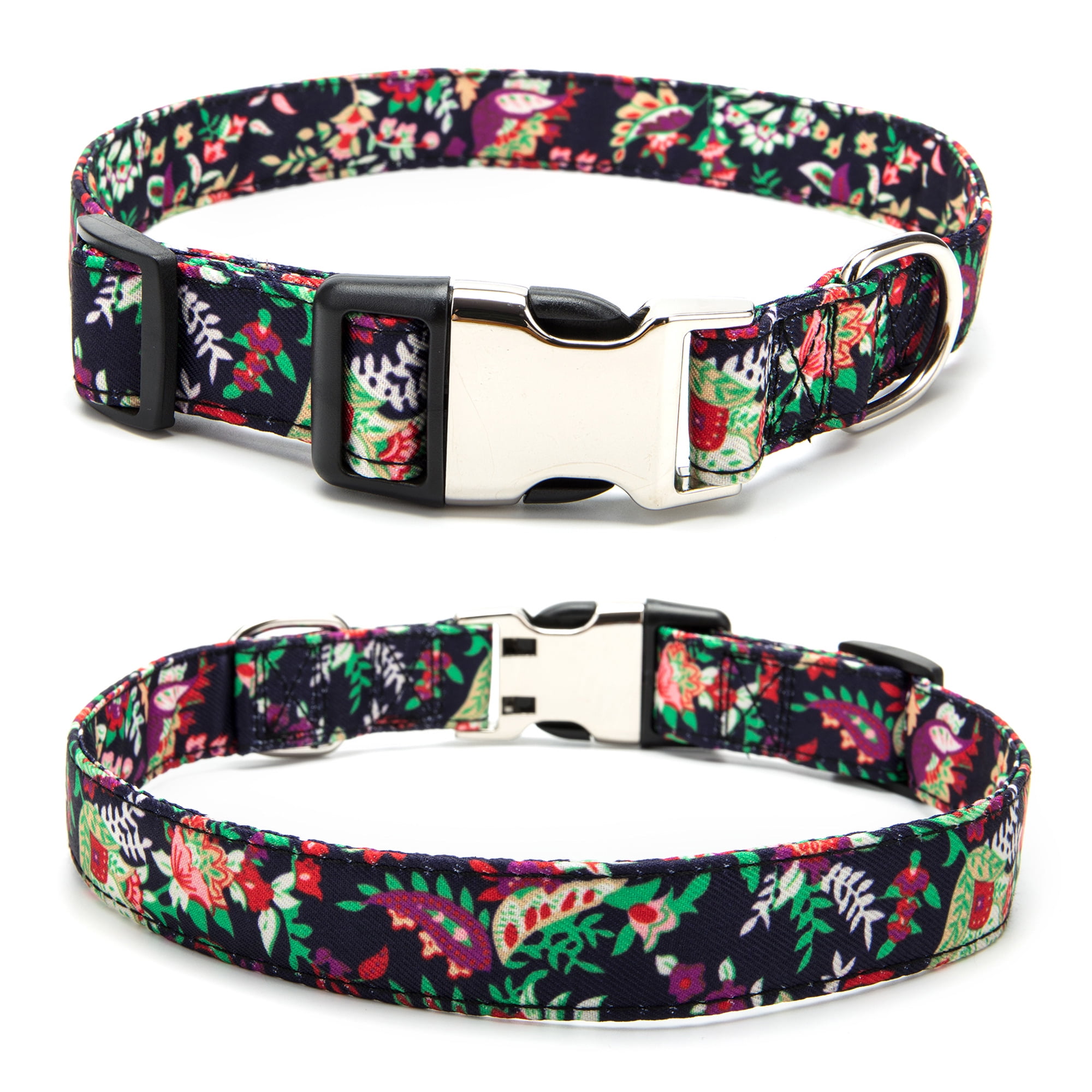 DODOING Cute Dog Adjustable and Comfortable Dog Collar with Metal