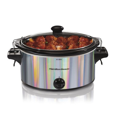 Hamilton Beach Stay or Go 5Quart Slow Cooker Silver