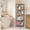 Chrome, variant on REIBII 5-Tier Black Metal Wire Shelving Unit 12″W×12″D×49″H Adjustable Narrow Storage Rack for Bathroom Kitchen Closet Laundry,Black