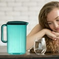 thumbnail image 4 of Taotanxi Plastic Water Bottle 4 Cups 65 Oz/2 Liter Bottle With Lid Ice Tea Maker Water Bottle Water Bottle With Handle For Tea Juice Milk Cold Or Hot Drinks (Green), 4 of 6