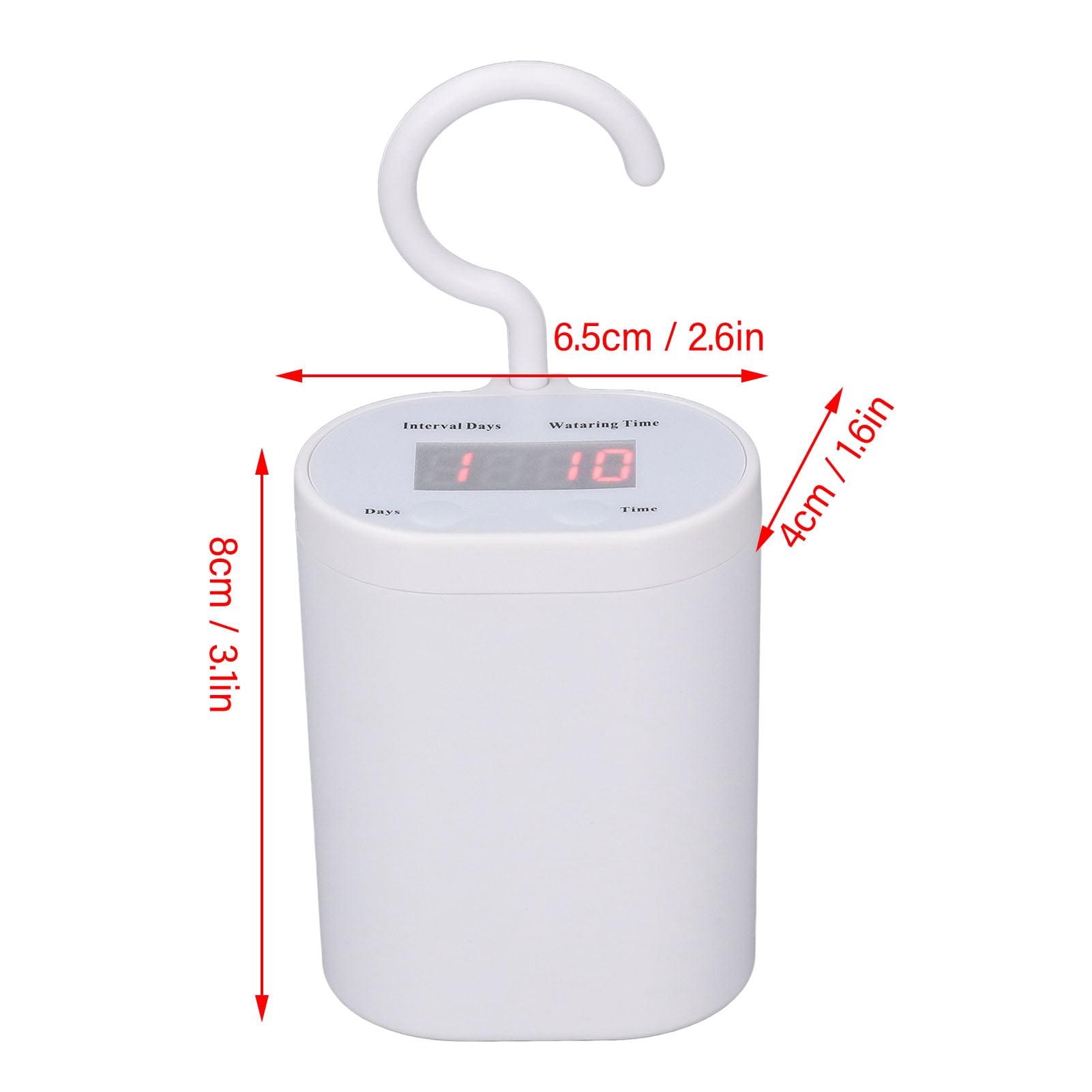 Yajisi Automatic Drip Irrigation Kit for Indoor Potted Plants, 2-Pot Sprinkler Watering System with Timer, White (5.91 inches / 15 cm Length)