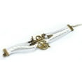 thumbnail image 3 of PURPLE WHALE  Mockingjay Bird, Arrow, Love, Bronze Bracelet, Braided Rope, Leather, Fashion Wrist Ornament, 7 - 8 Inches Long, 3 of 4