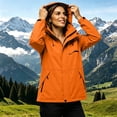thumbnail image 2 of Women's Zipper Hoodie with Pockets Adjustable Drawstring Long Sleeves Camping Athletic Jacket S, 2 of 9