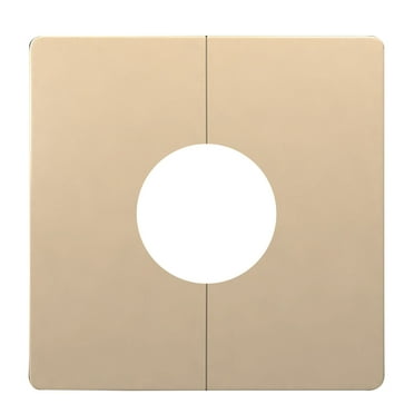 Uxcell Wall Split Flange ABS Round Self-Adhesive Escutcheon Plate Buckles Cover For Water Pipe Faucet Decoration 2 01 Gold